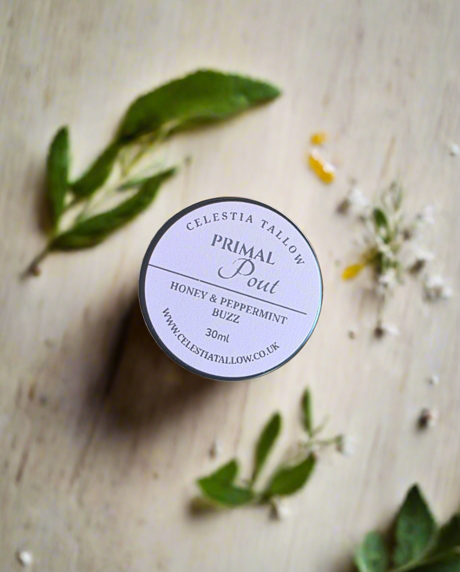 Primal Pout - Raw Honey & Tallow Lip Butter