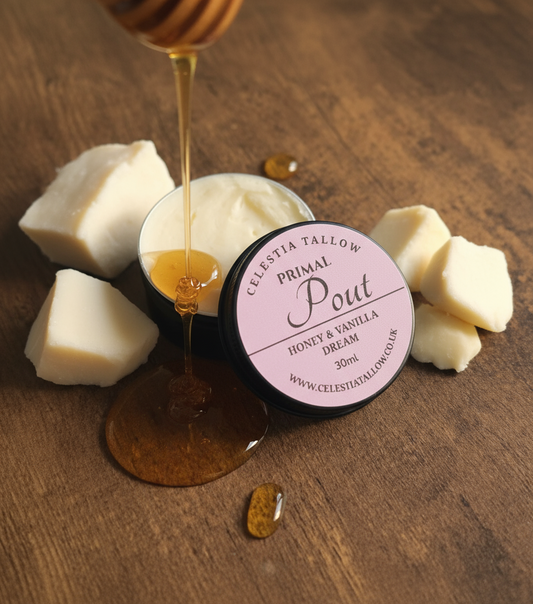 Primal Pout - Raw Honey & Tallow Vanilla Lip Butter 30ml