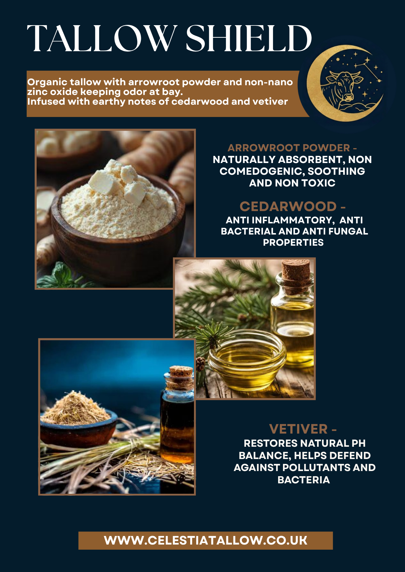 Tallow Shield - Natural Deodorant Stick